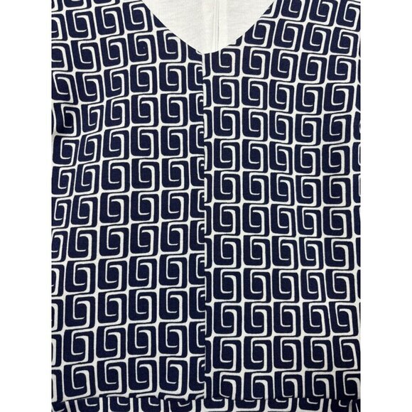 Boden Women's Sleeveless V-Neck‎ Dress US 16L Geometric Print Casual Summer - Picture 2 of 5